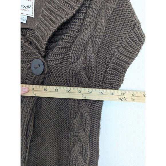 Kenji Handknit Sweater Womens Brown Wool Alpaca Small - Picture 11 of 12